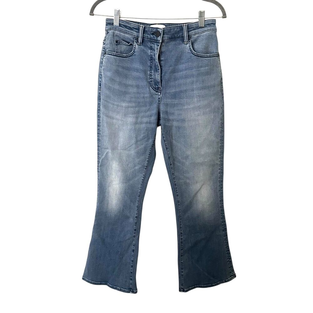 SAINT ART Faded Medium Wash Flare Denim Small
